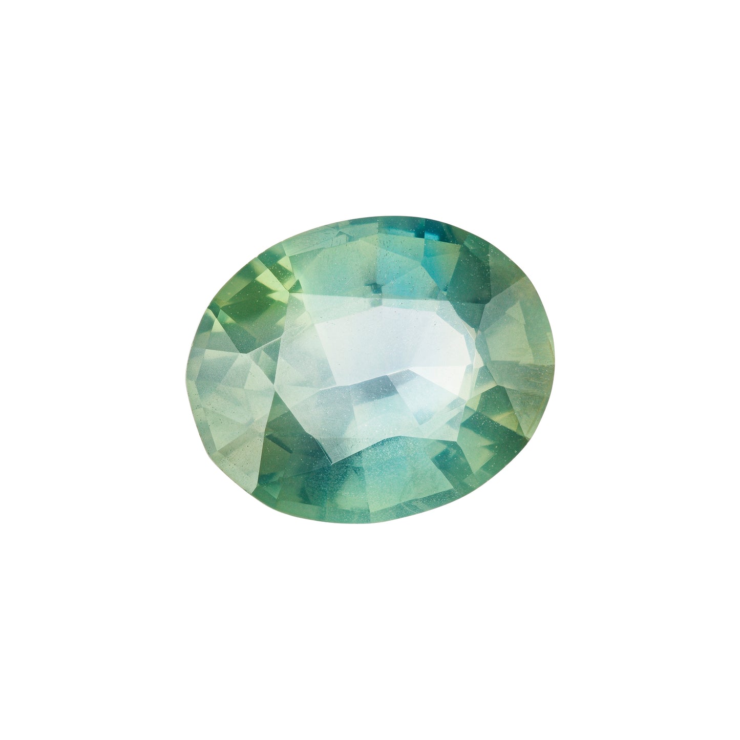 Saphir, Petrol-Blau, Oval, 2,44 ct., 7,7x9,6 mm