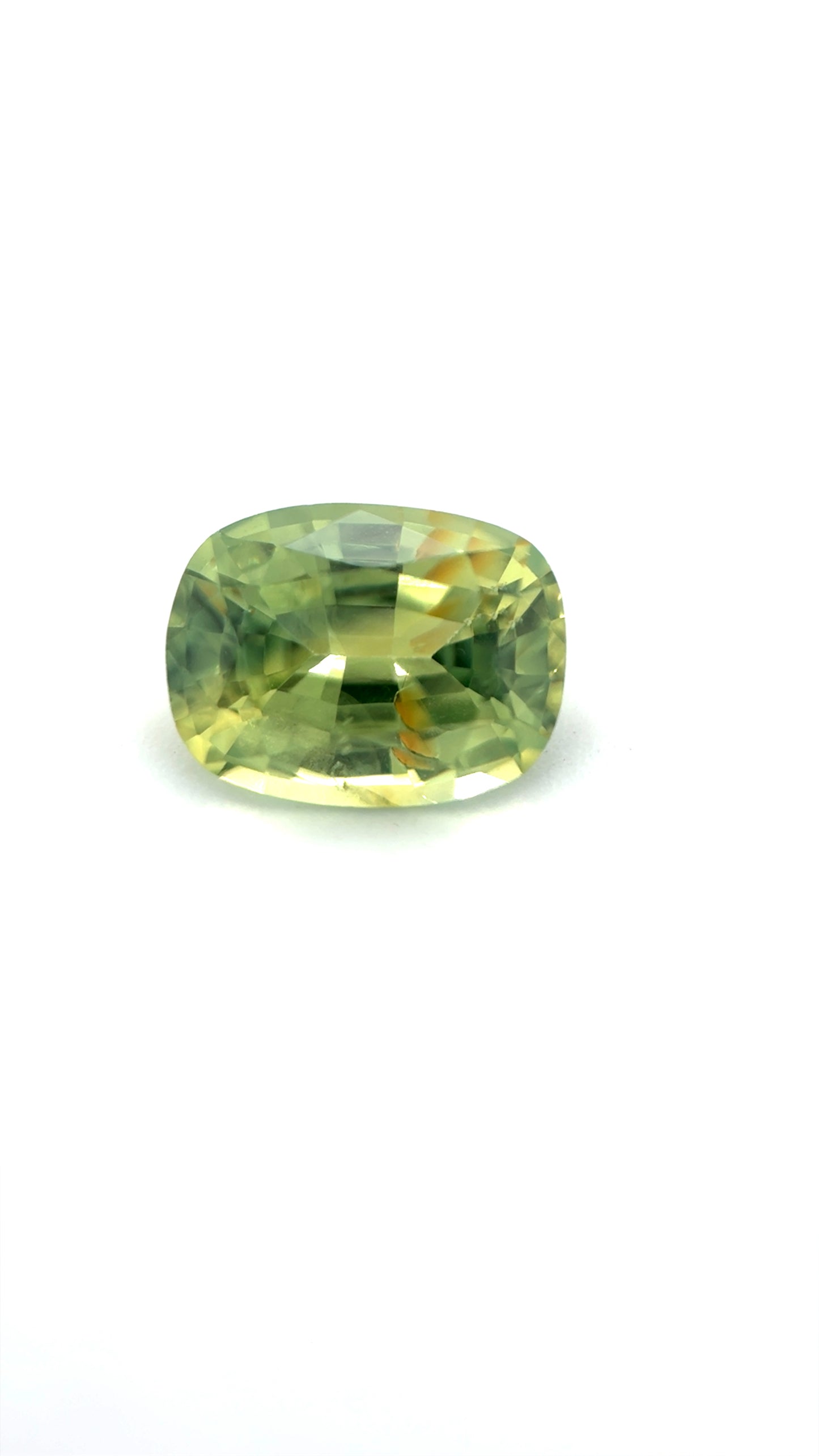Saphir, Bicolor, Kissen, 0,99 ct.