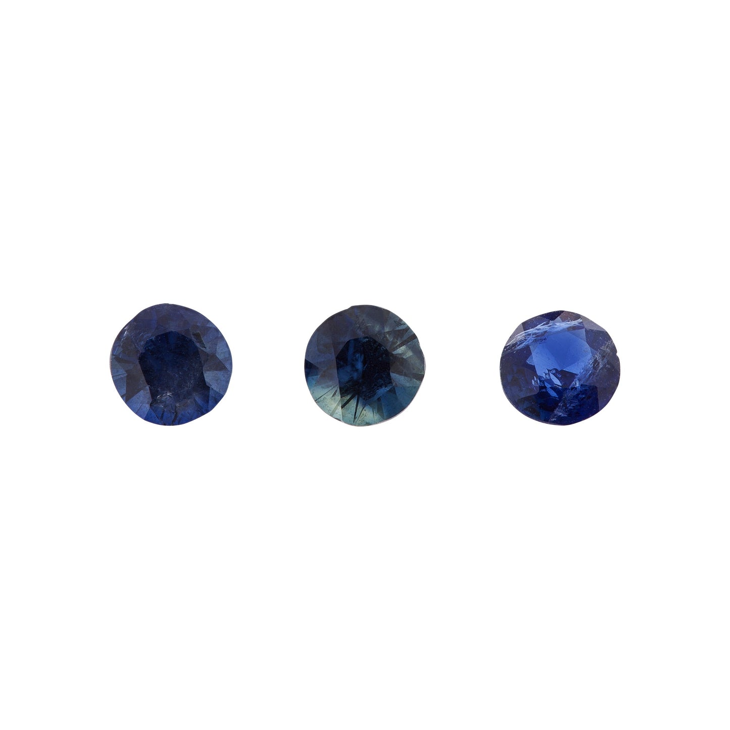 Saphir, Blau, Rund, 0,32 ct.