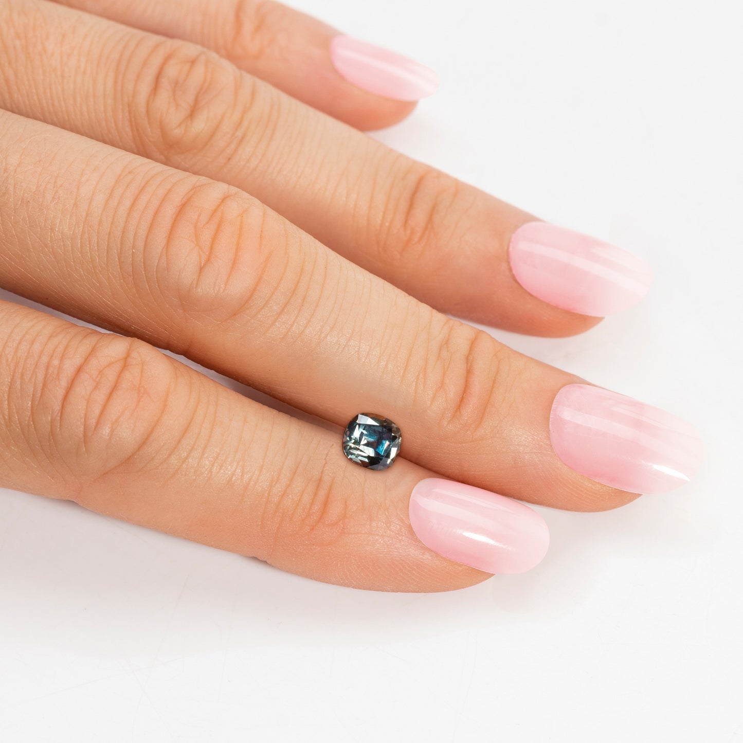 Saphir, Braun-Violett, Kissen, 1,48 ct