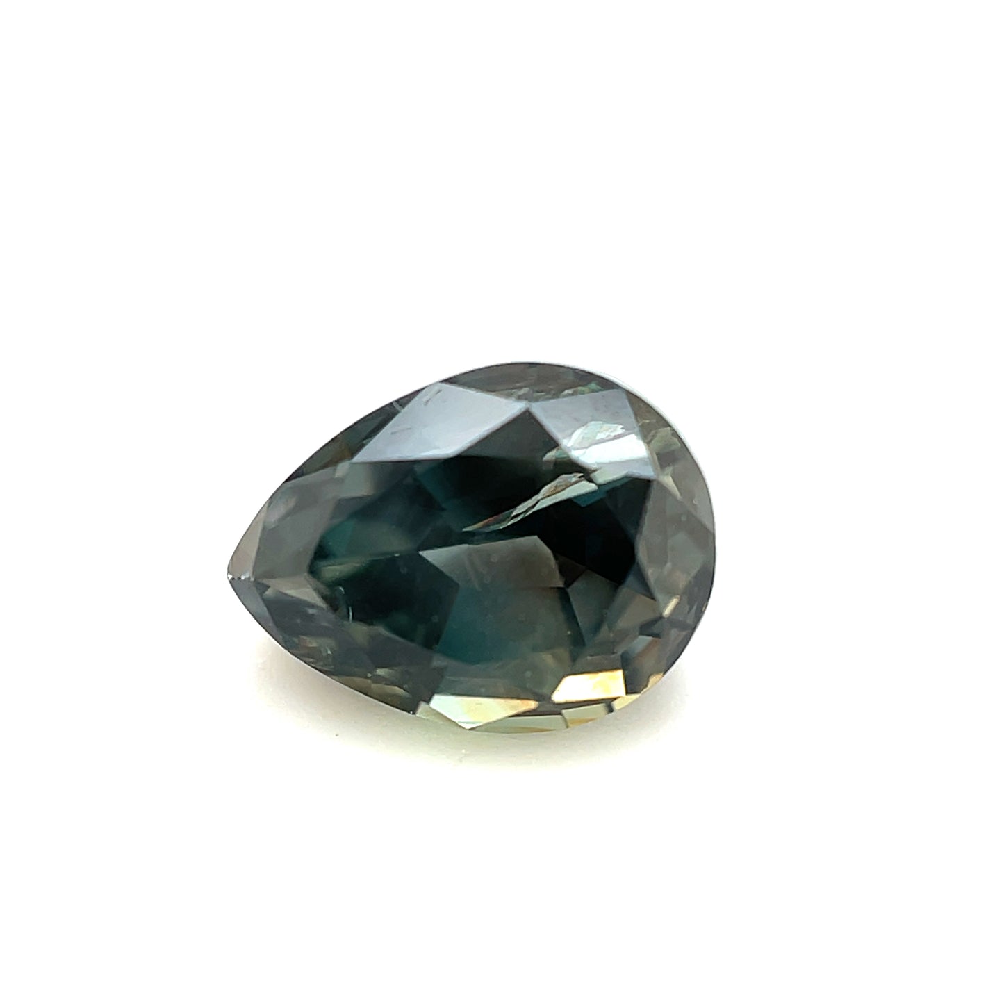 Saphir, Gelb-Blau-Braun, Tropfen, 2,50 ct., 8,3x6,3x5,6 mm