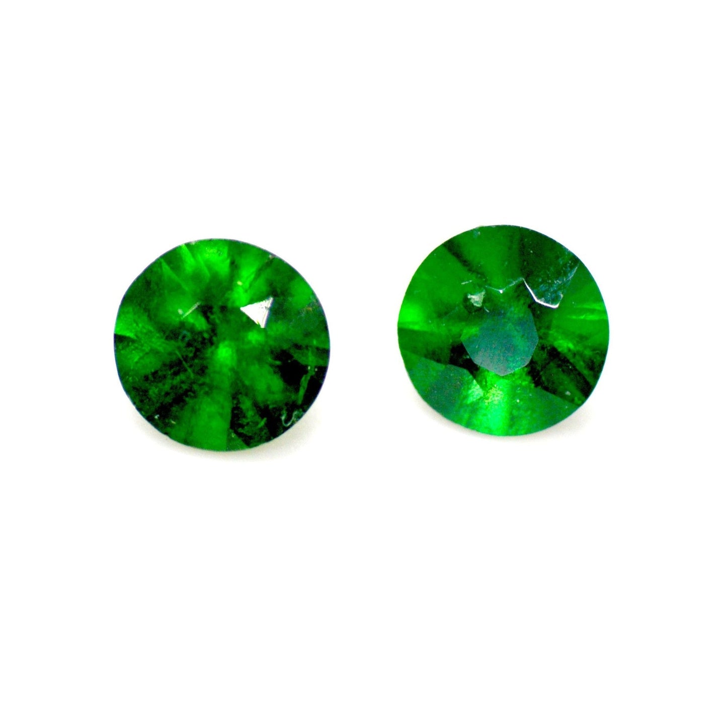 Tsavorit, grün, Rund, 0,08 ct., 3,0 mm