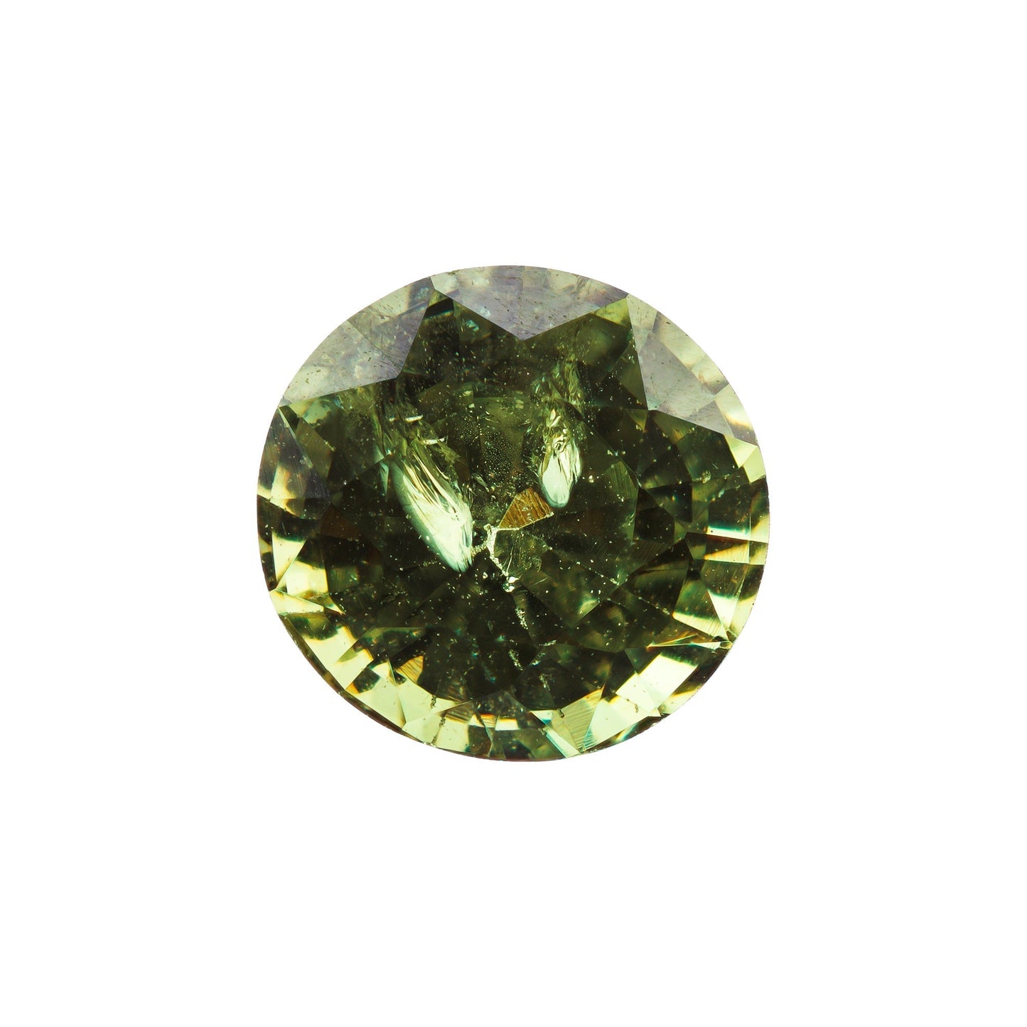 Demantoid, Grün, Rund, 0,59 ct., 5,0-5,1x3,2 mm