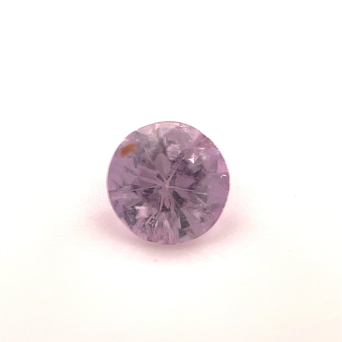 Saphir, pink blush, rund, ca. 0,30 ct., 3,9-4,0 mm