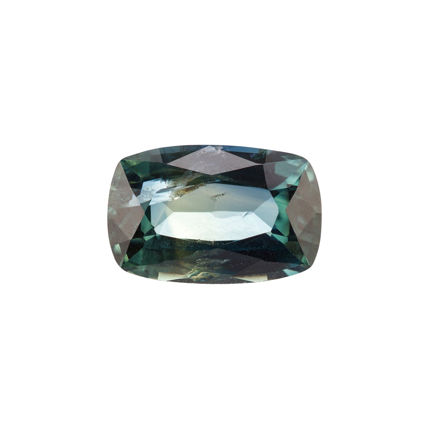 Saphir, Petrol, Kissen, 1,83 ct.