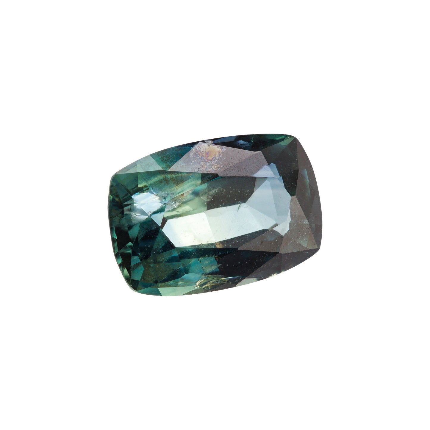 Saphir, Petrol, Kissen, 1,83 ct.
