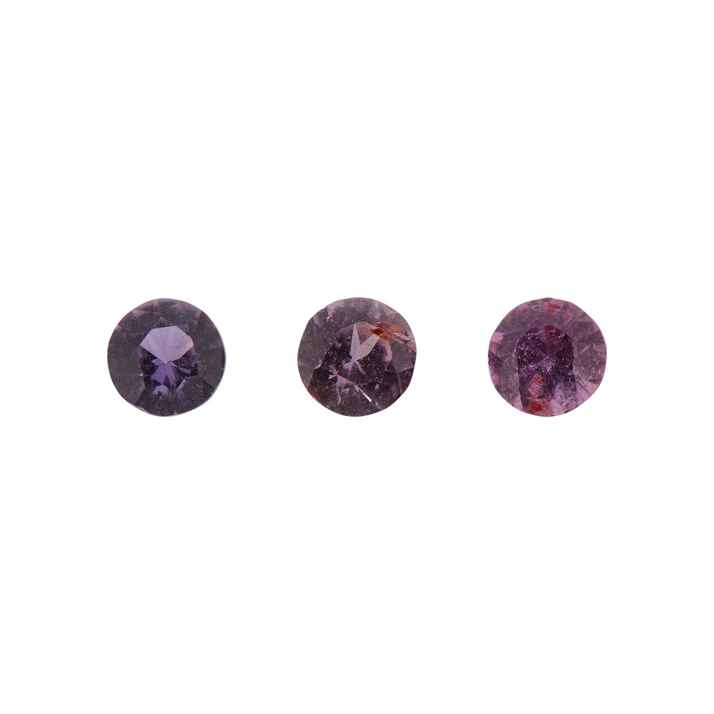 Saphir, Violett, Rund, 0,97 ct.