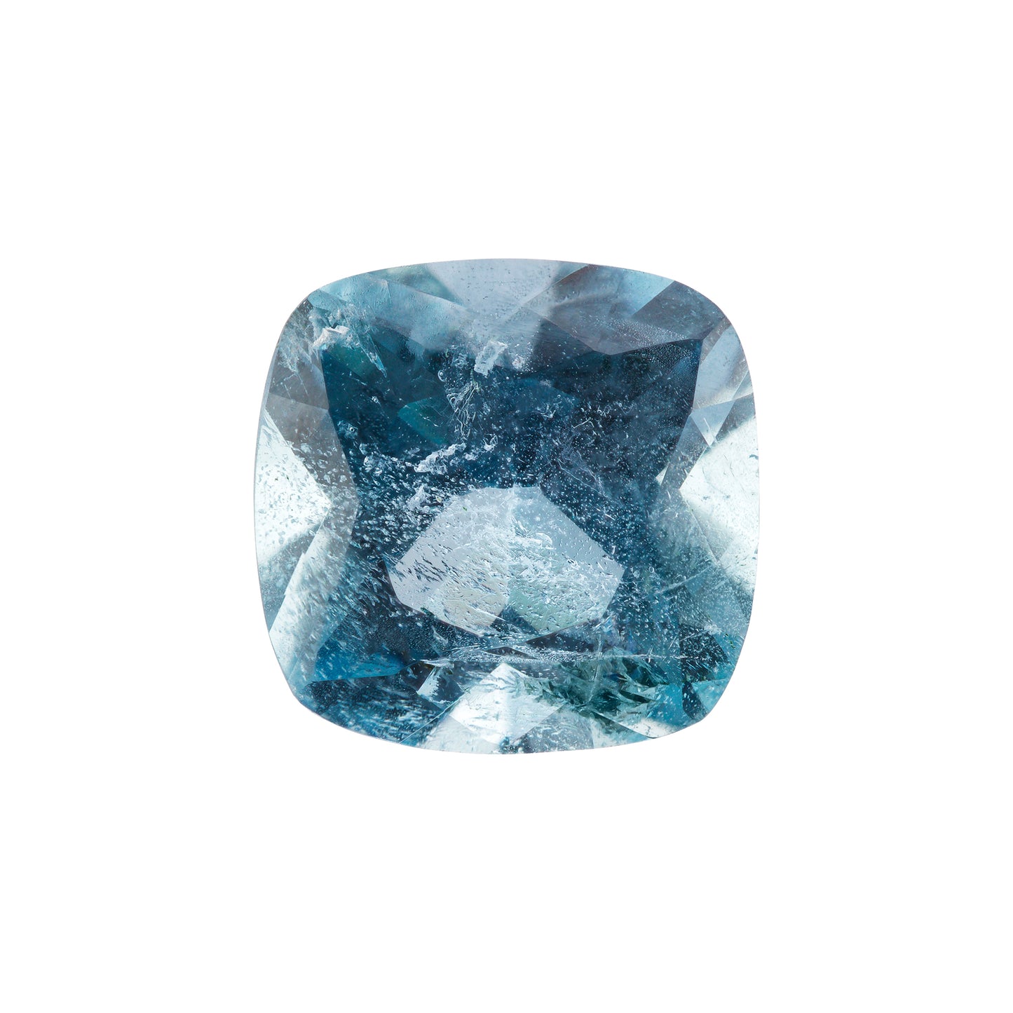 Aquamarin, Blau, Kissen, 1,25 ct.