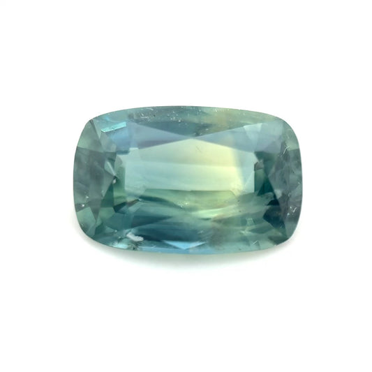 Saphir, Petrol, Kissen, 1,66 ct