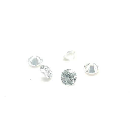 Diamant, Weiß, Rund, ca. 0,015 ct., 1,5 mm
