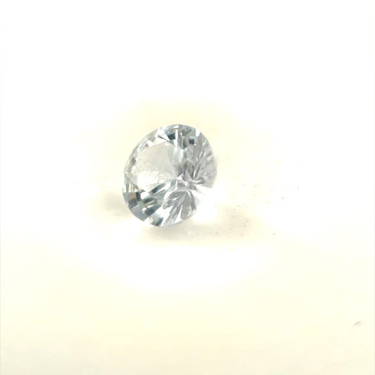 Saphir, Weiß, Rund, 0,28 ct.