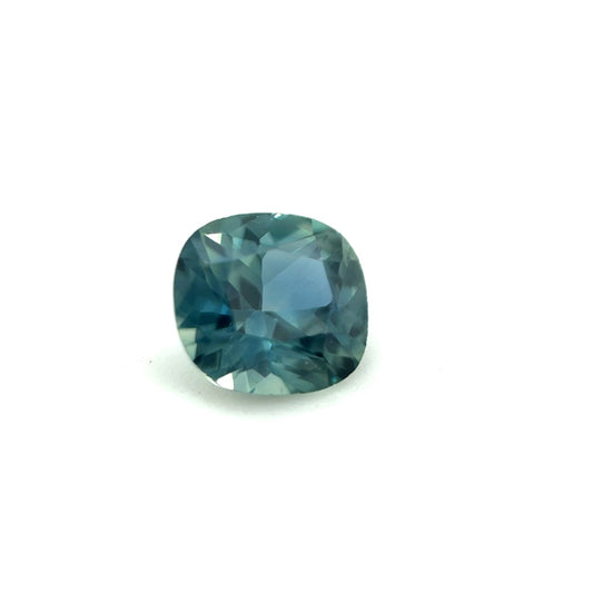 Saphir, Petrol, Kissen, 0,43 ct.