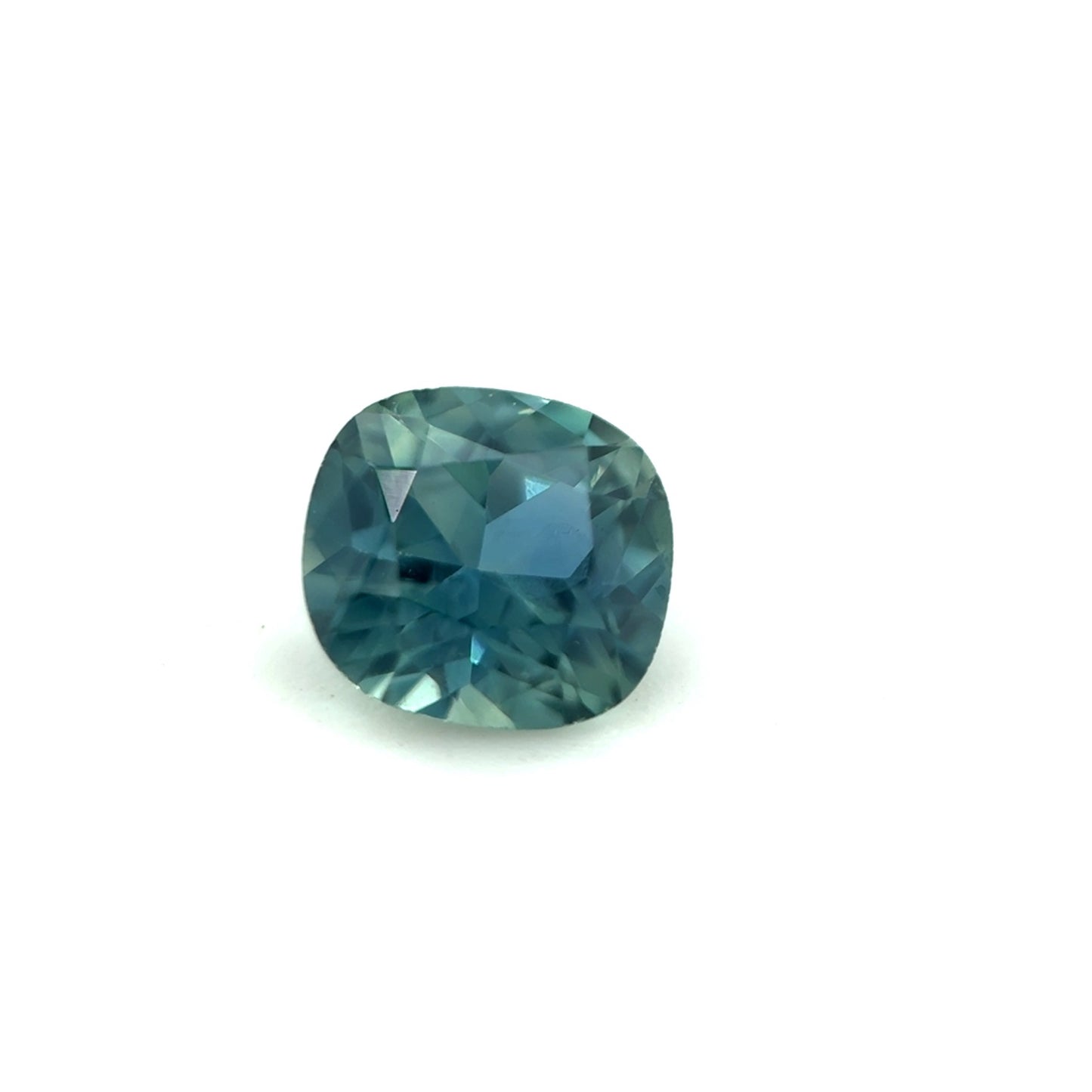 Saphir, Petrol, Kissen, 0,43 ct.