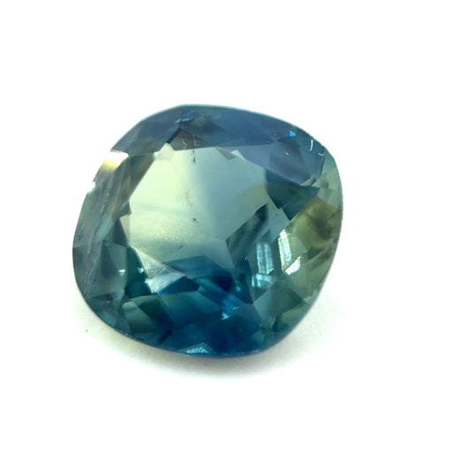 Saphir, Petrol, Kissen, 0,98 ct.