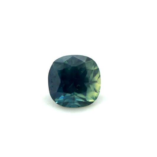 Saphir, Petrol, Kissen, 0,72 ct.