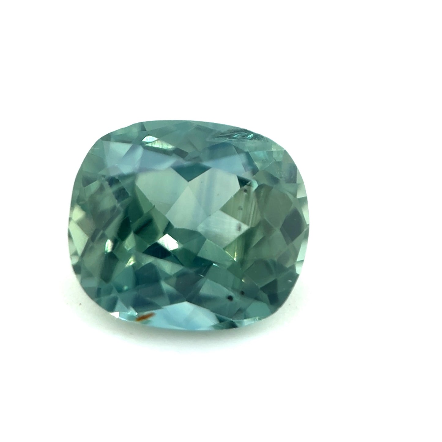 Saphir, Petrol, Kissen, 0,79 ct.