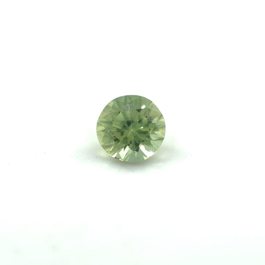 Saphir, Gelb-Grün, Rund, 0,43 ct.