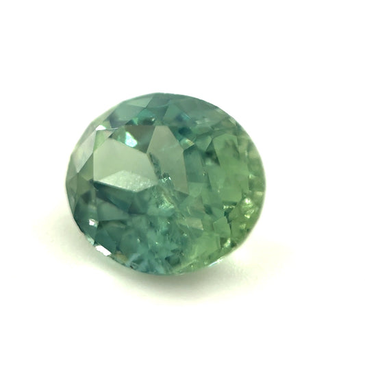 Saphir, Grün, Oval, 0,91 ct.