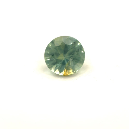 Saphir, Petrol, Rund, 0,67 ct.