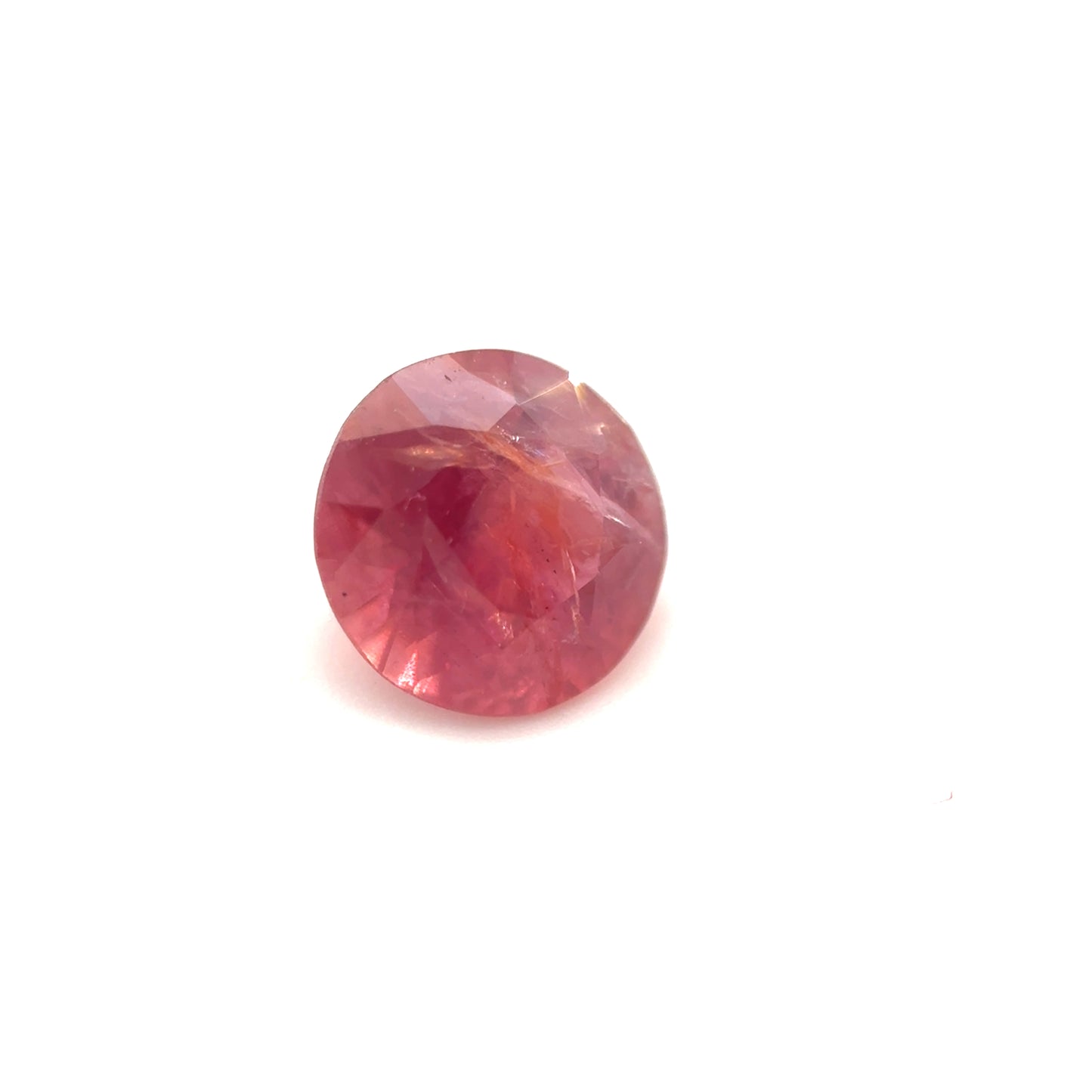 Rubin, Pink-Rot, rund, 0,82 ct, 5,7x3,6 mm