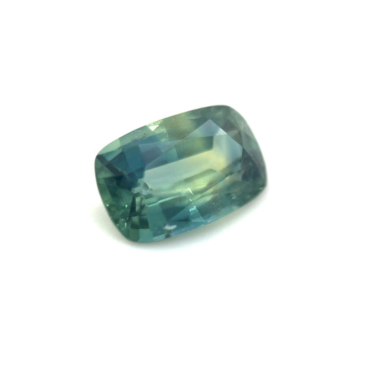 Saphir, Petrol, Kissen, 1,66 ct