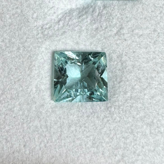 Aquamarin, Blau, Carree, 1,13 ct.