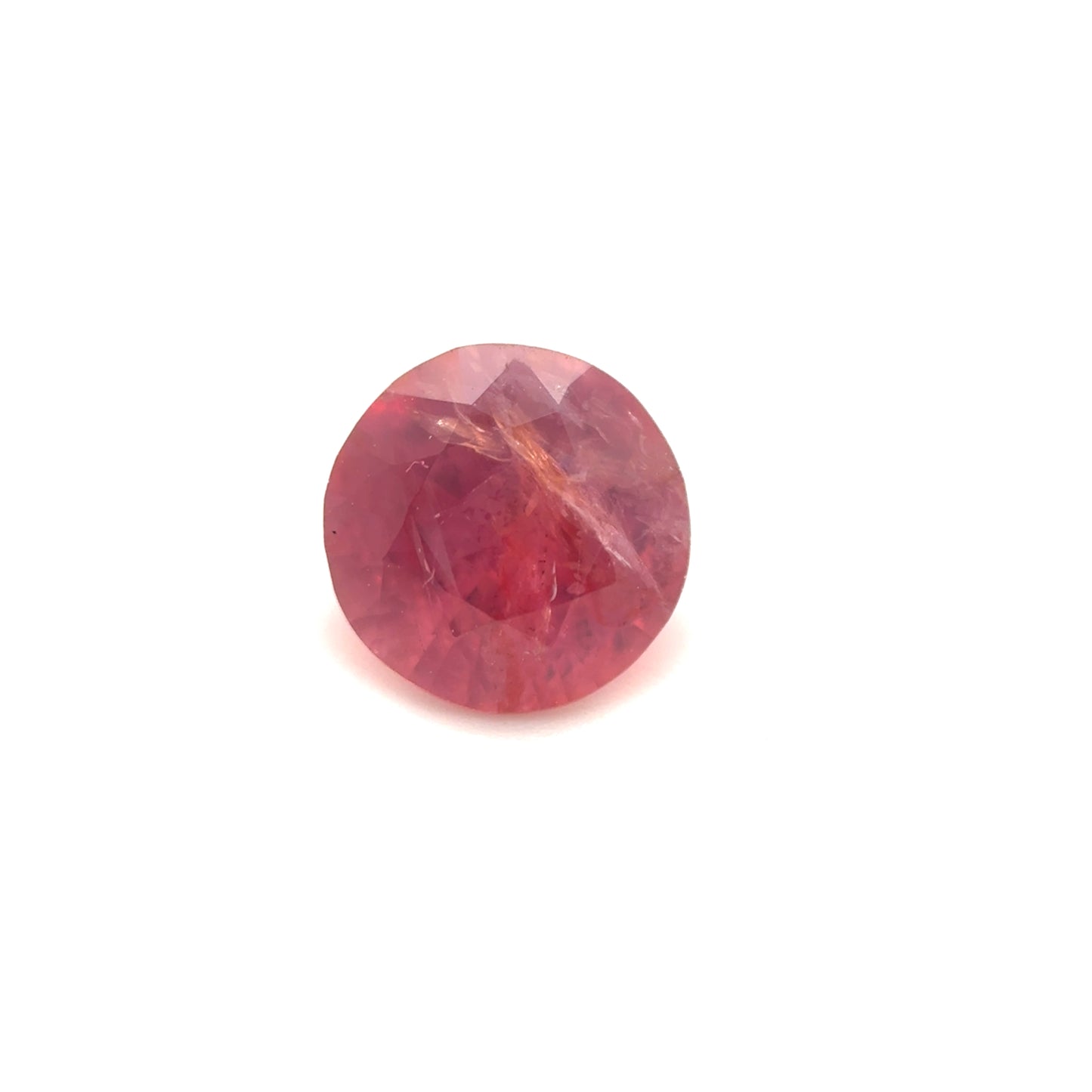 Rubin, Pink-Rot, rund, 0,82 ct, 5,7x3,6 mm