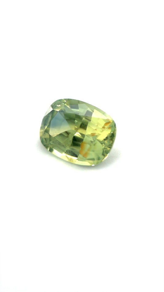 Saphir, Bicolor, Kissen, 0,99 ct.