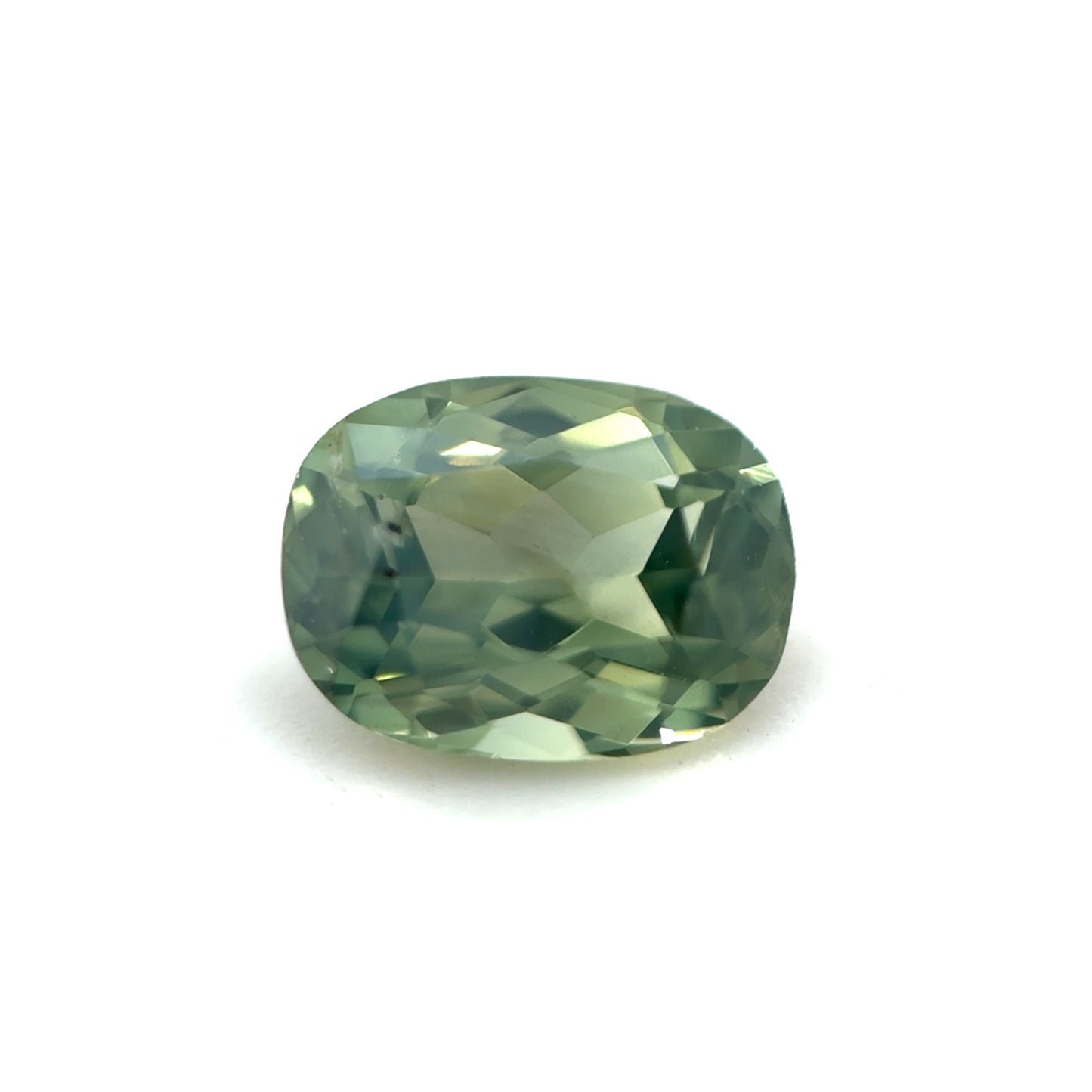 Saphir, Grün, Kissen, 0,81 ct.