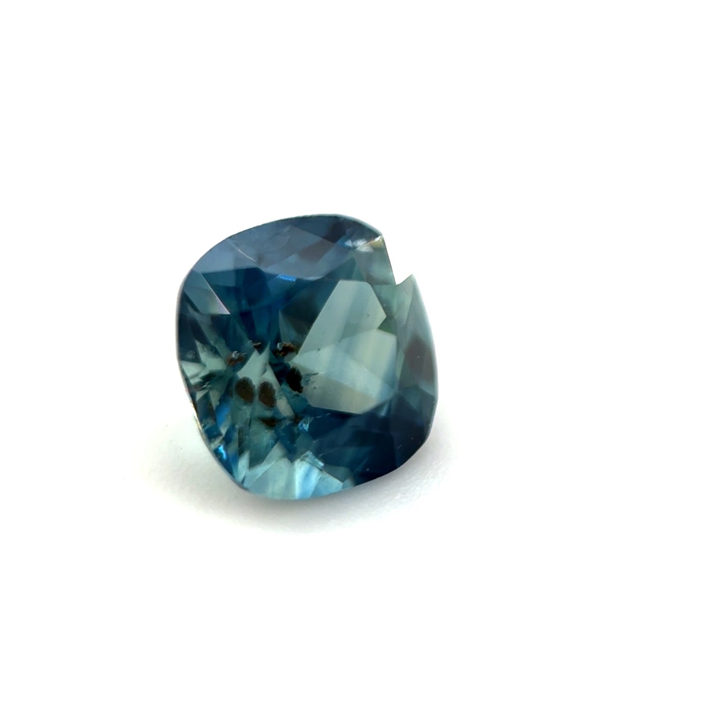 Saphir, Blau, Kissen, 0,80 ct.