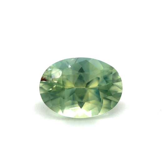 Saphir, Grün, Oval, 0,94 ct.