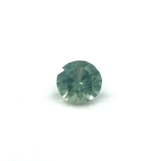 Saphir, Petrol, Rund, 0,50 ct.