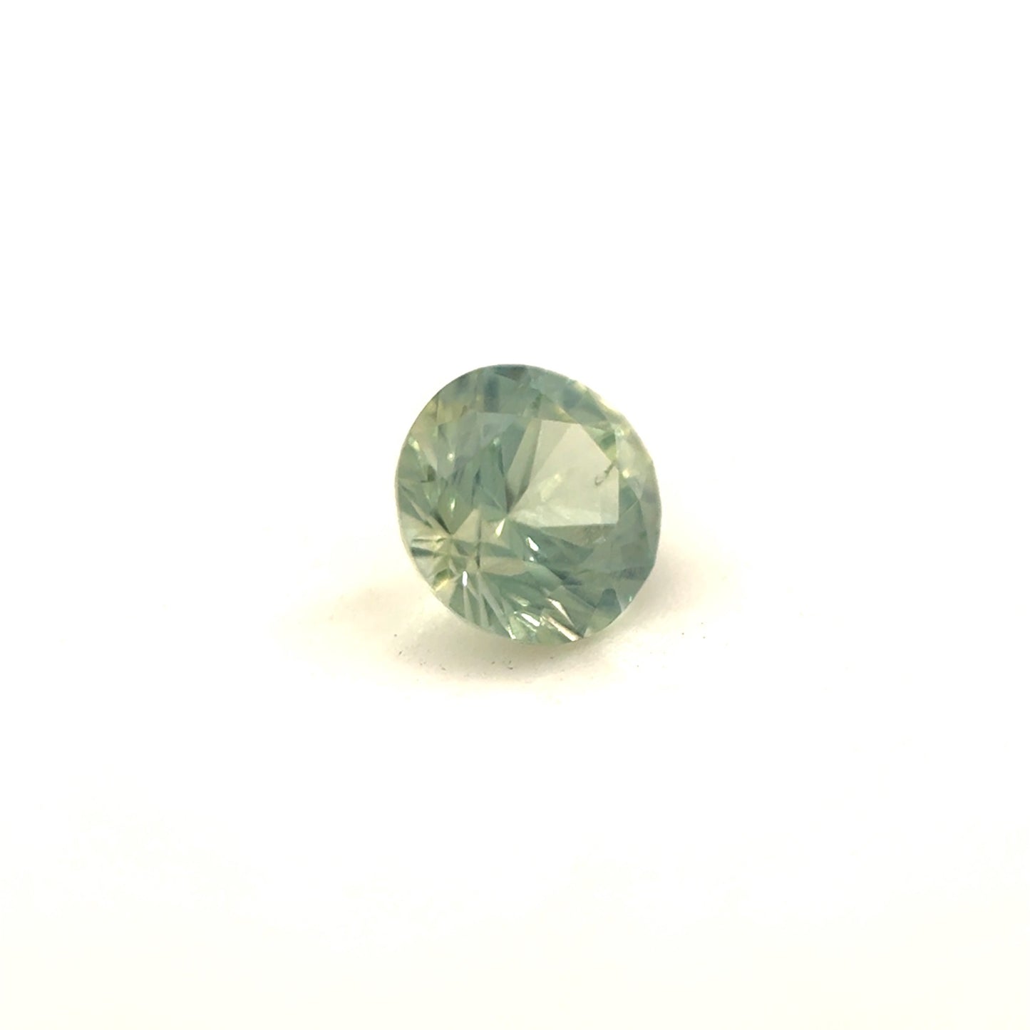 Saphir, Gelb-Grün, Rund, 0,51 ct.