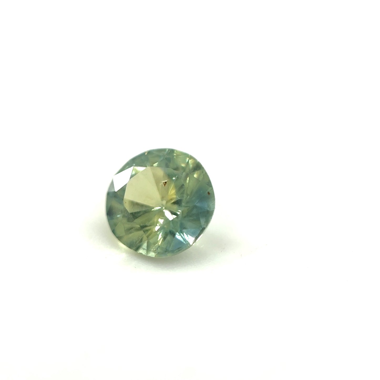 Saphir, Gelb-Grün, Rund, 0,56 ct.