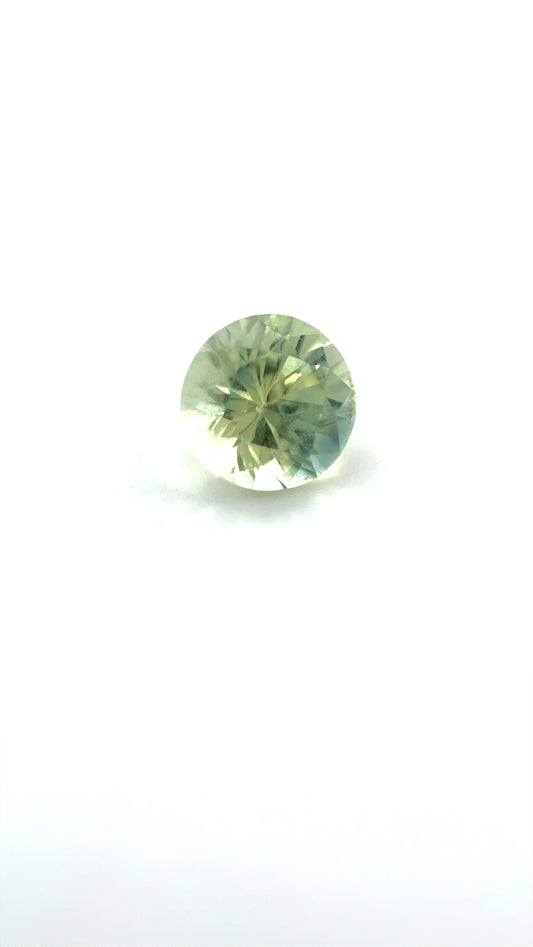Saphir, Hellgelb, Rund, 0,48 ct.
