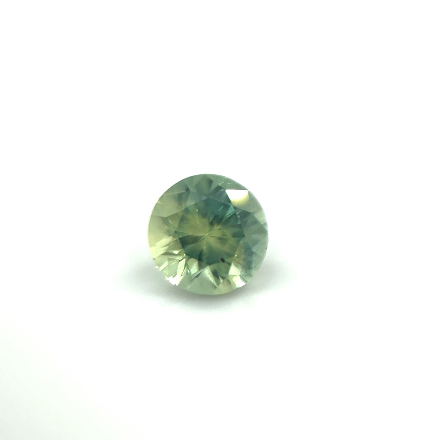 Saphir, Grün, Rund, 0,52 ct.