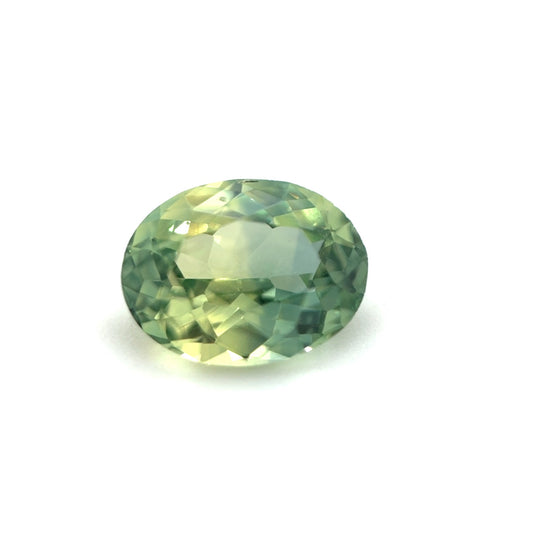 Saphir, Gelb-Grün, Oval, 0,74 ct.