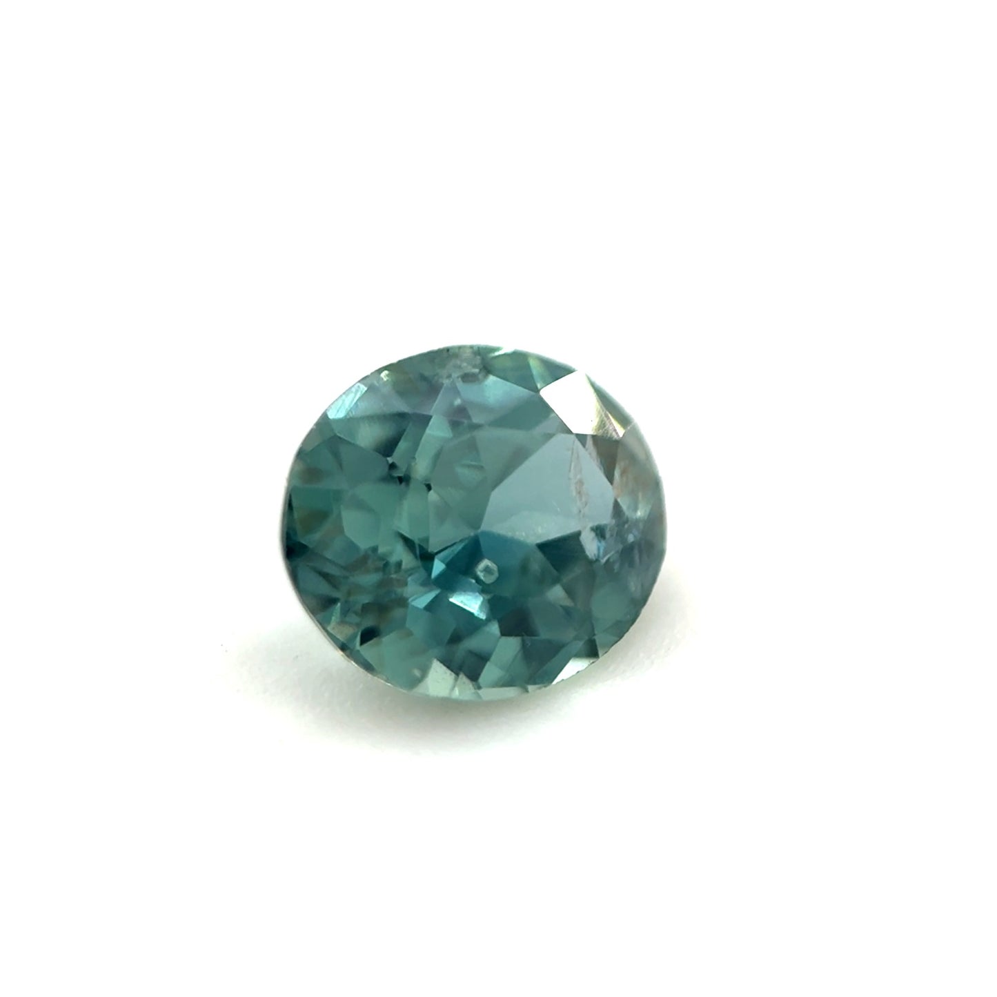 Saphir, Petrol, Oval, 0,67 ct.