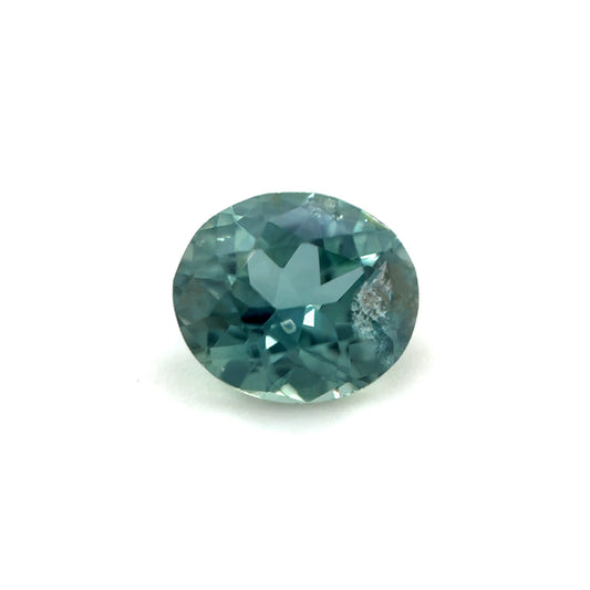 Saphir, Petrol, Oval, 0,67 ct.