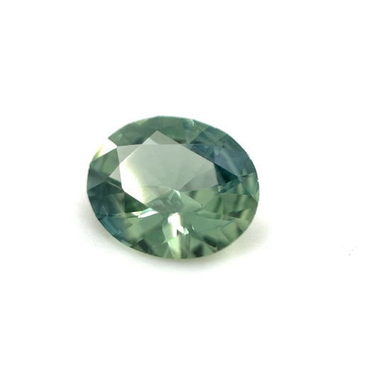 Saphir, Grün-Petrol, Oval, 0,70 ct.