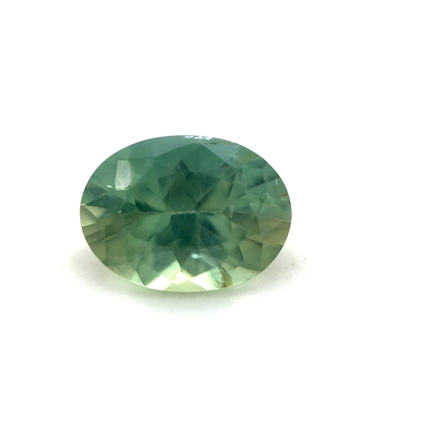 Saphir, Grün-Blau, Oval, 0,92 ct.