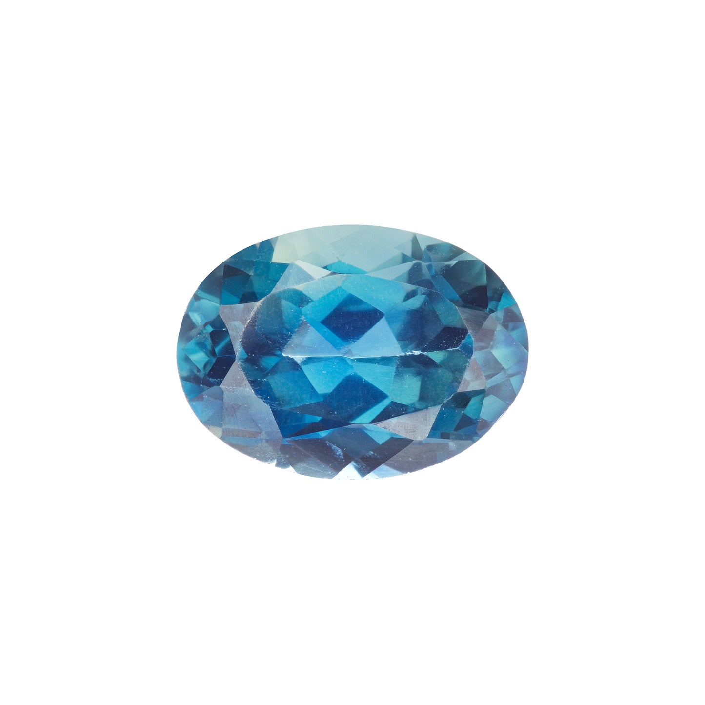 Saphir, Petrol-Blau, Oval, 1,52 ct., 5,7x7,7mm
