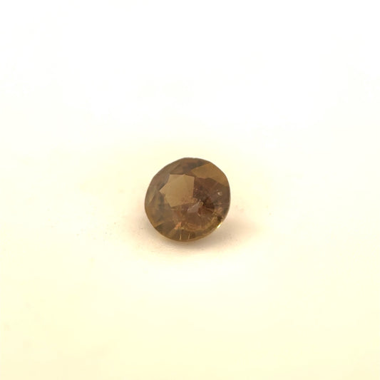 Saphir, Braun-Orange, Rund, 0,30 ct.