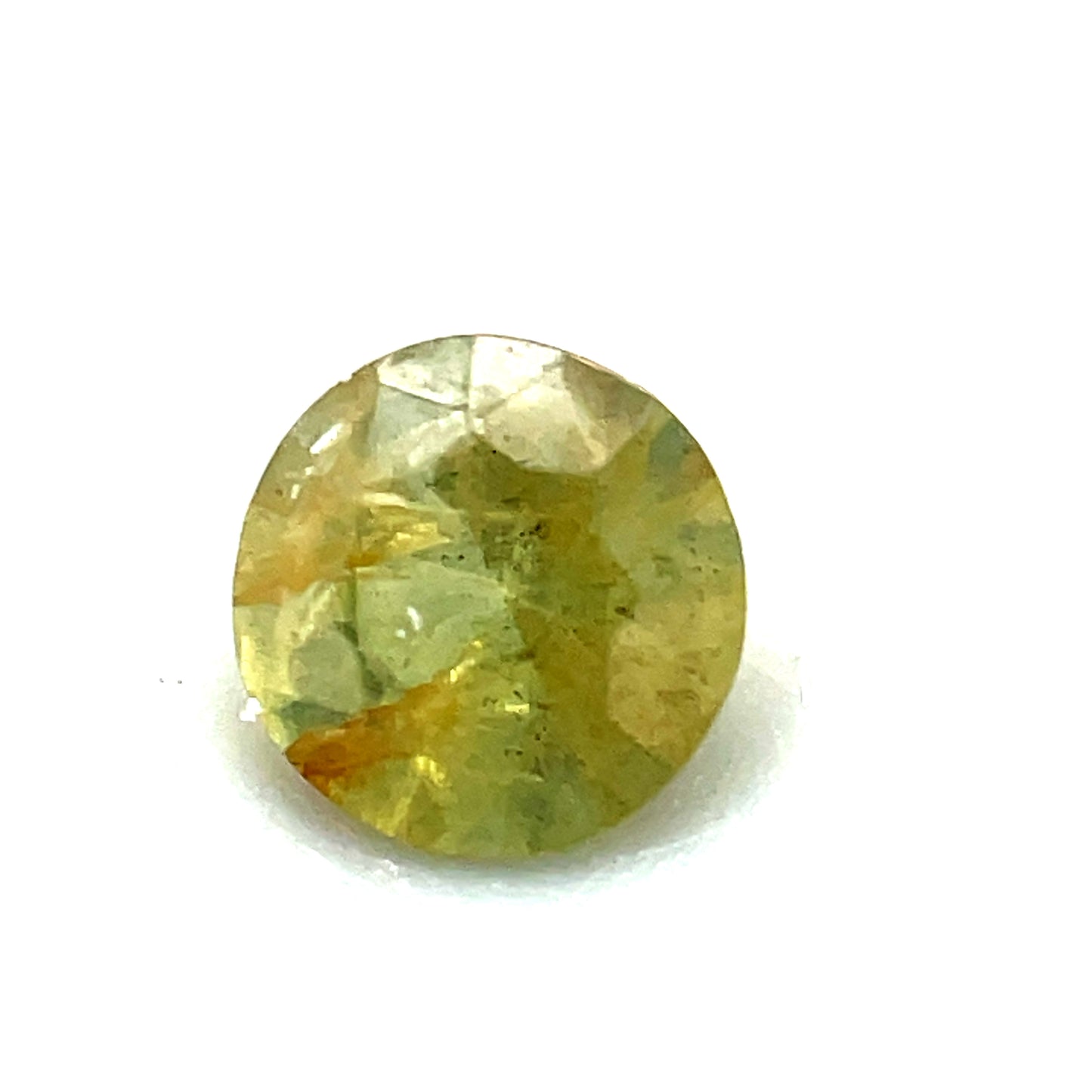 Saphir, Hellgrün, Rund, 0,39 ct., 4,5x2,5 mm