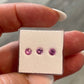 Saphir, gemischt, rosa, violett, Rund, 0,30 ct., 4,1-4,3 mm