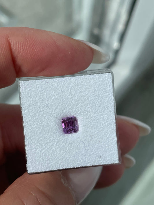 Saphir, Pink, Emerald, 0,60 ct., 4,0x4,5 mm