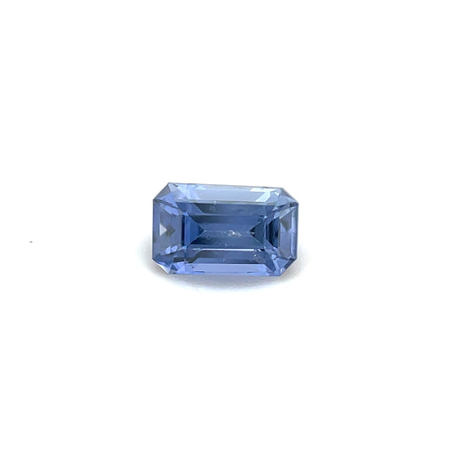 Saphir, Violett-Blau, Emerald cut, 0,77 ct., 6,0x3,7x3,4