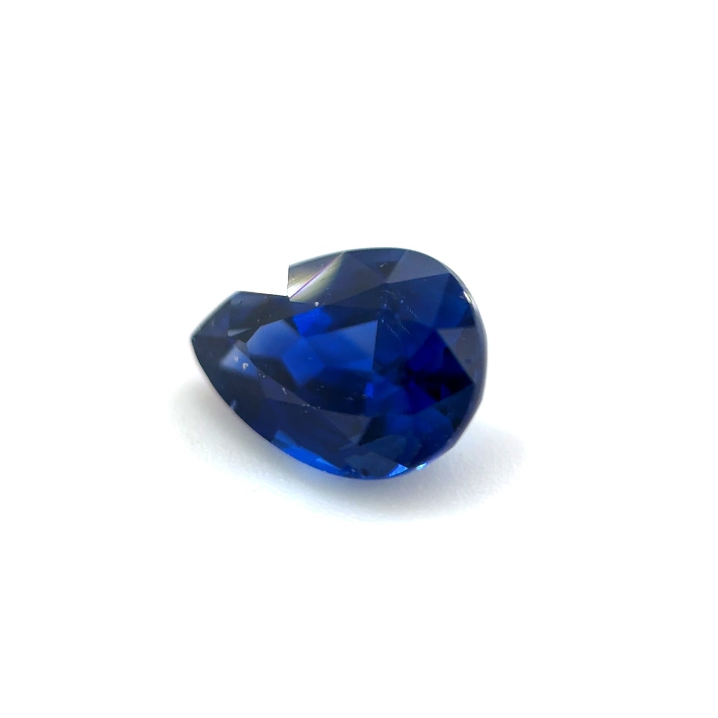 Saphir, Blau, Tropfen, 0,62 ct., 6,0x4,0x3,3