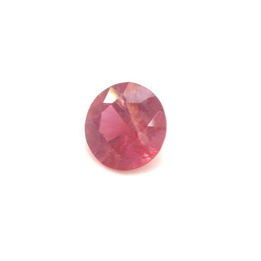 Rubin, Pink-Rot, rund, 0,82 ct, 5,7x3,6 mm