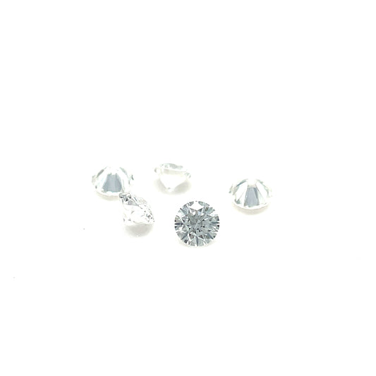 Diamant, Weiß, Rund, 0,03 ct., 2,0 mm